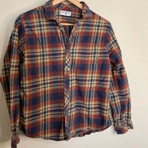 Billabong Flannel boys Plaid Shirt - Red and Blue XL back to school essentials